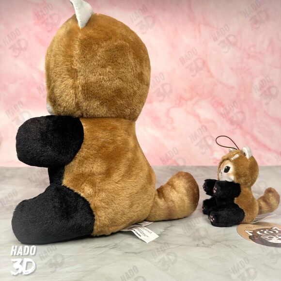 NEW Mofusand Cat in Red Panda Suit Plush + Min 11in Limited US Seller Meow 4.3in - Picture 3 of 7